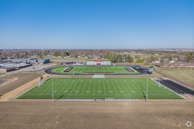 Platteville High School offers excellent sports fields for students to enjoy.