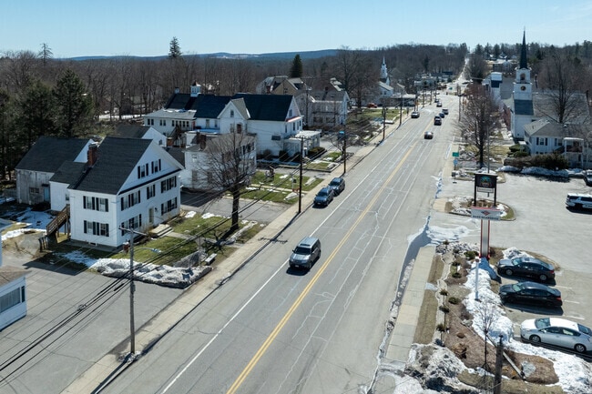 This is an areal view of Main St. Westminster.
