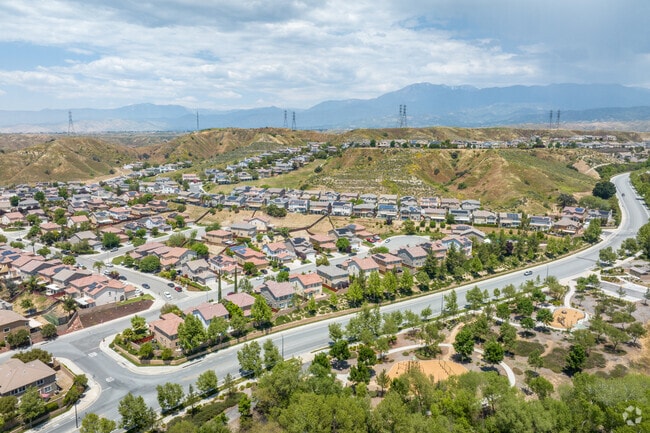 Aerial View of New Hillside Communities Located in Fairway Canyon.