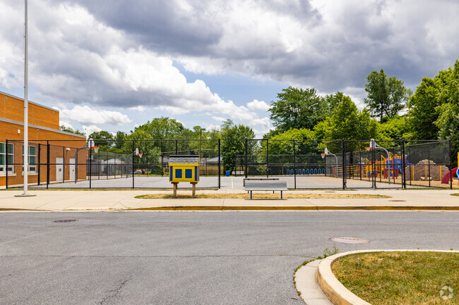 Catch a game of basketball at Lincoln Elementary School.