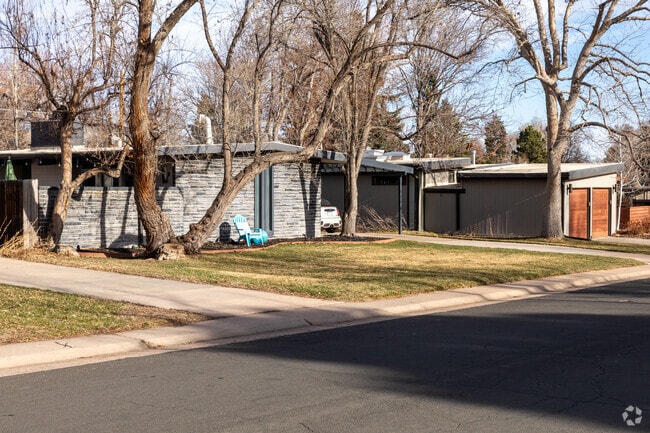 Mid Century Modern homes line the streets in Virginia Village.
