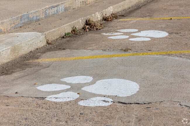 Minco, OK stands behind their Minco High Bulldogs with paw prints all over town.