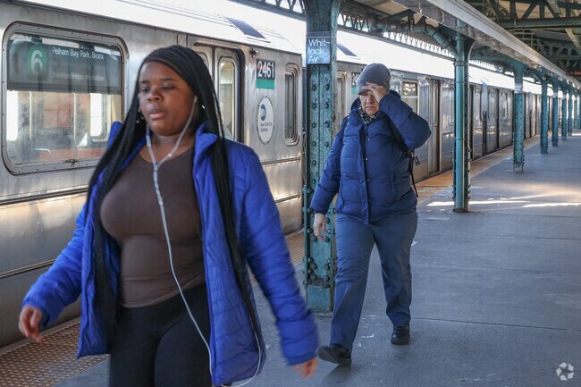 Locals access the 6 train at Whitlock Avenue