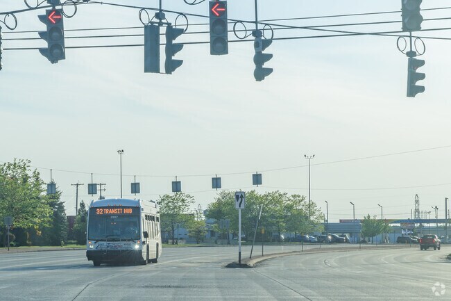 This bus line in Cheektowaga connects the Transit Hub with Walden Galleria Mall.