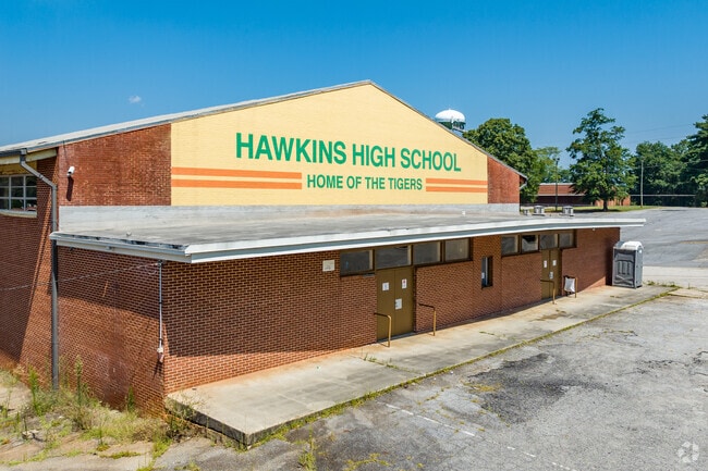 Hawkins High School from Netflix's Stranger Things is located in downtown Stockbridge.