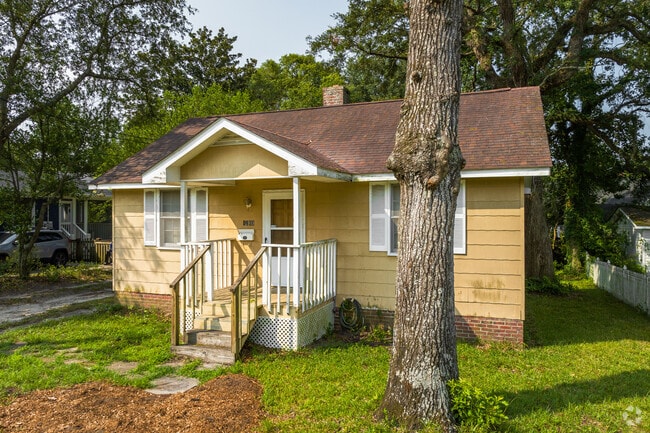 Find colorful bungalow style homes with tree shaded yards in Park Circle.