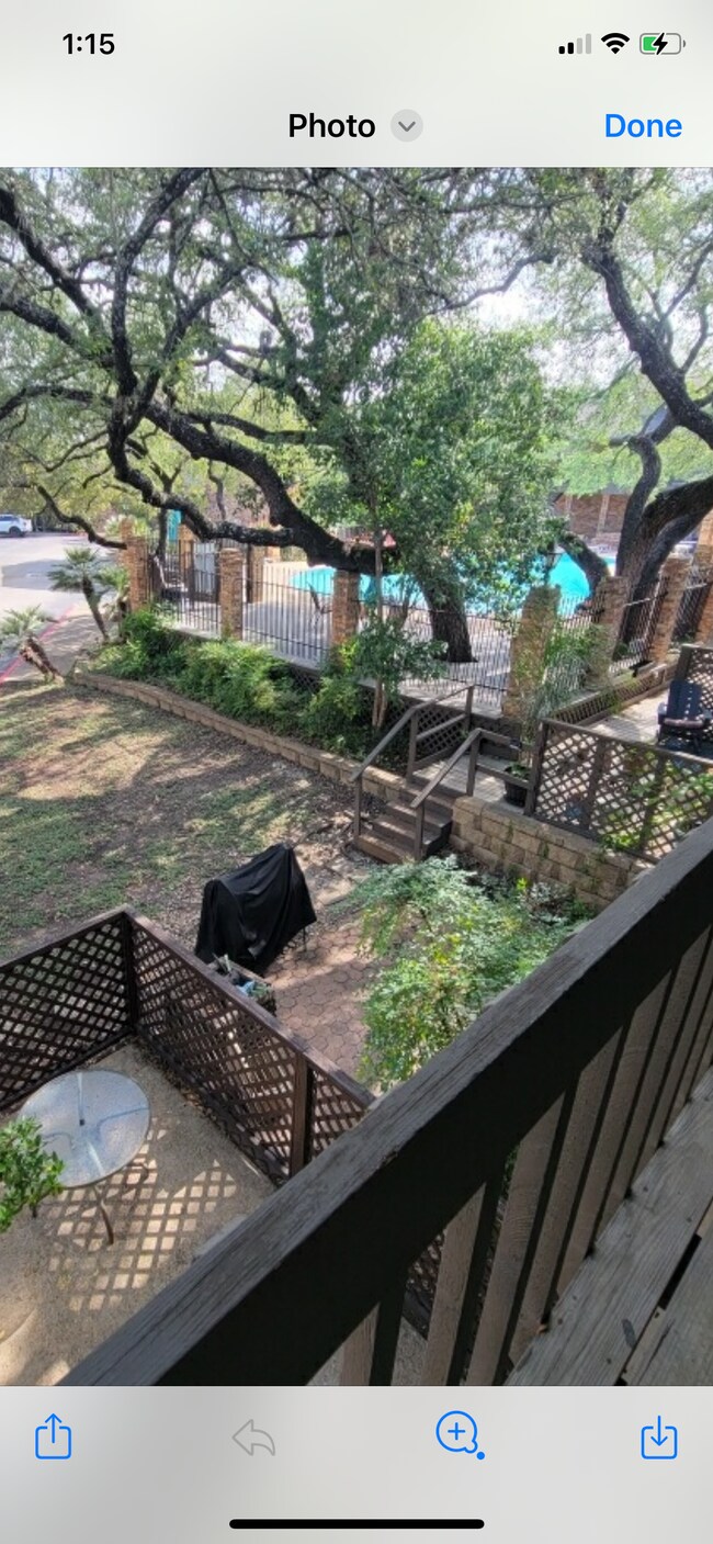 View of pool, master balcony