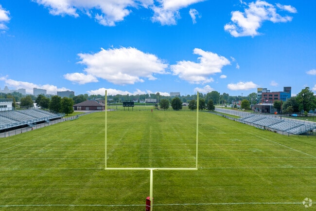 Frederick Douglass Academy includes a football field.
