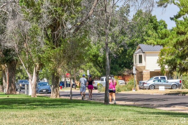 Take a walk along Wagner Park for fresh air and beautiful views in Tech Terrace.