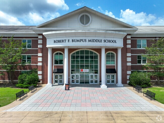 Bumpus Middle School offers excellent learning opportunities nearby.