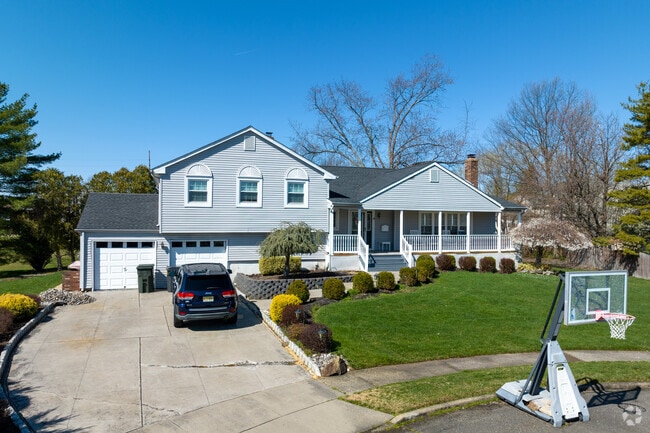 Homes on cul-de-sacs provide kids a safe place to play in Hazlet.