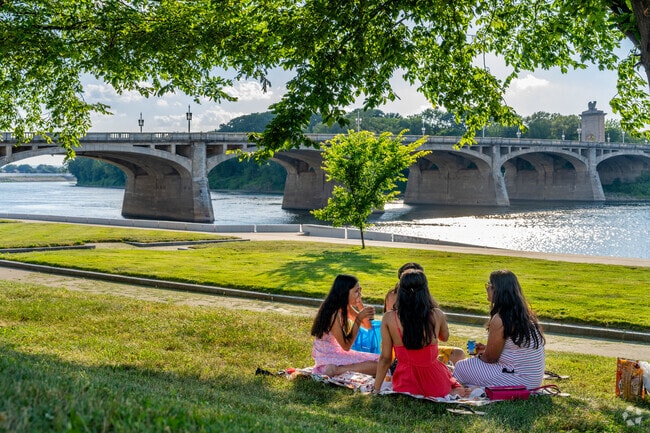 Have a picnic overlooking the Susquehanna River and Market Street Bridge in Wilkes-Barre.