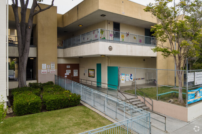 Entrance to school  at Cahuenga Elementary School in Los Angeles CA.