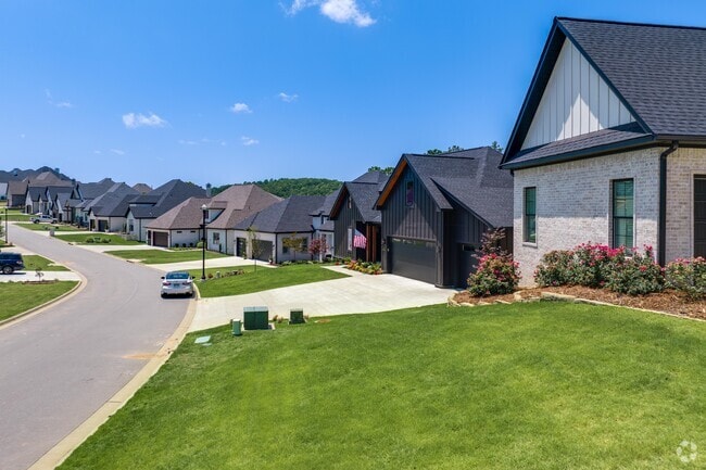 Lavish homes lining pristine streets in Chenal Valley, Arkansas, just outside of Little Rock.