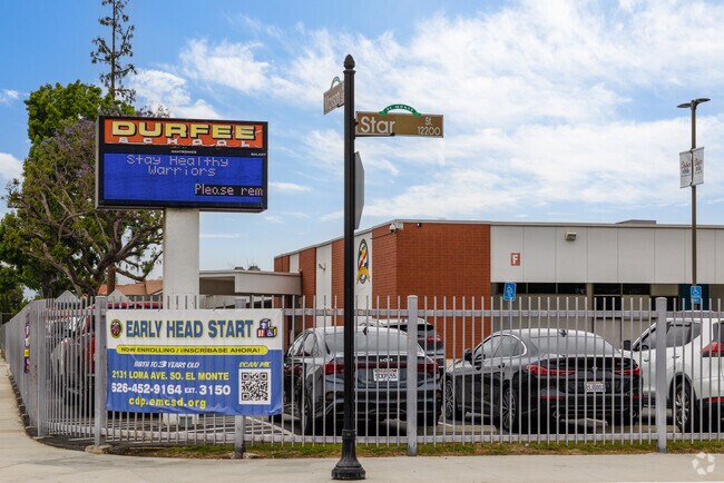 Durfee Elementary School serves students of the El Monte community.