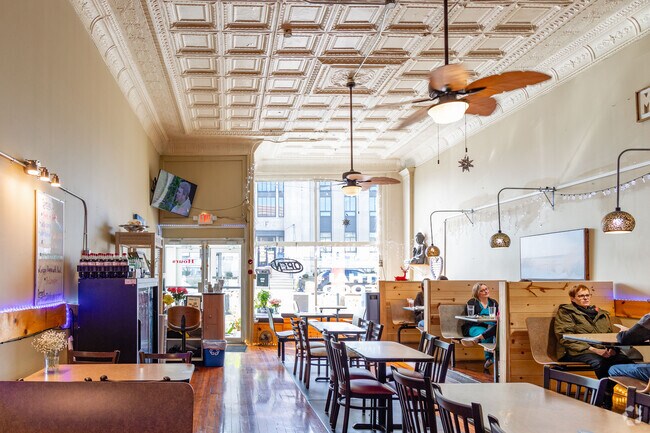 Mali Thai cuisine is a local favorite on the square for lunch in downtown Winchester.