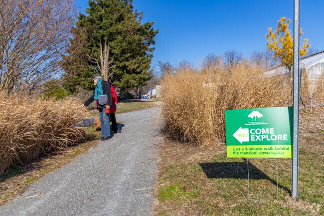Cylburn Arboretum is an urban oasis with hundreds of specimen trees, gardens, and wooded trails near Reisterstown Station.