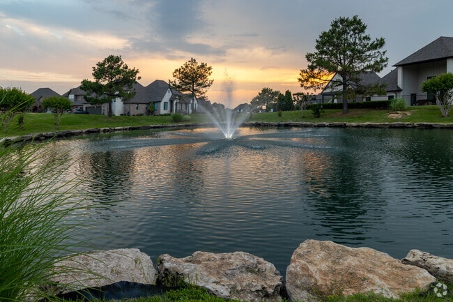 The sun sets after a beautiful day in the Battle Creek neighborhood.