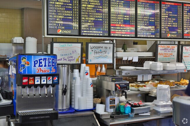 Residents stop inside Petee's or drive through for a quick bite.