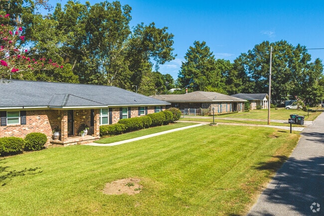 One-story minimal homes are common in Mobile's Westmont neighborhood.