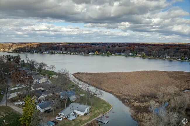 Vineyard Lake is a natural body of water along the River Raisin in Jackson County.