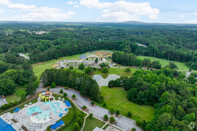 Spanning over 53 acres, Wild Horse Creek Park is the largest in the Powder Springs neighborhood.