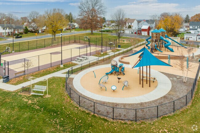Take family and friends to the playground at Topton Community Park for a thrill with kids.