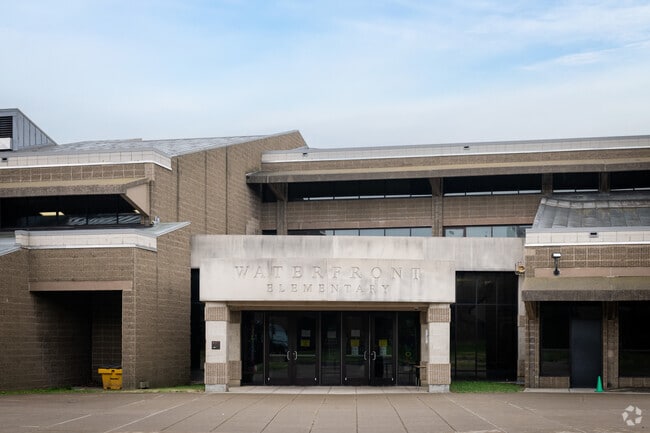 Waterfront Elementary School is right situated right next to Lake Erie.