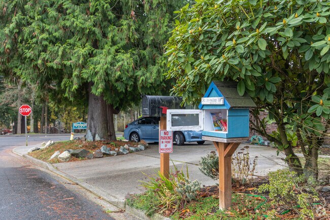Little Free Libraries are dotted all around the tree-lined streets of Northeast Burien.