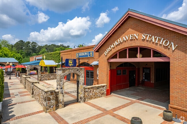 Brookhaven Station retail and restaurant hub is a landmark along Peachtree Road in Brookhaven.