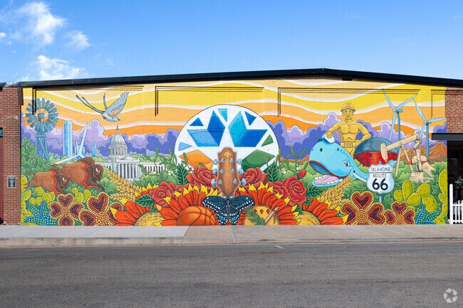 Nick Bayer, Piedmont native, painted the mural called 