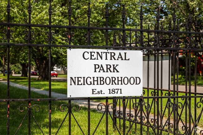 Central Park offers a shaded, yet urban environment with century-old homes.