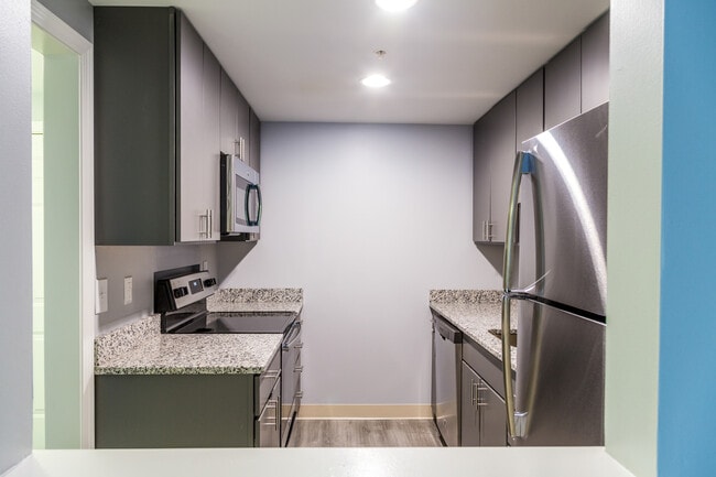 Renovated Units Include Sleek Kitchens with Stainless Appliances