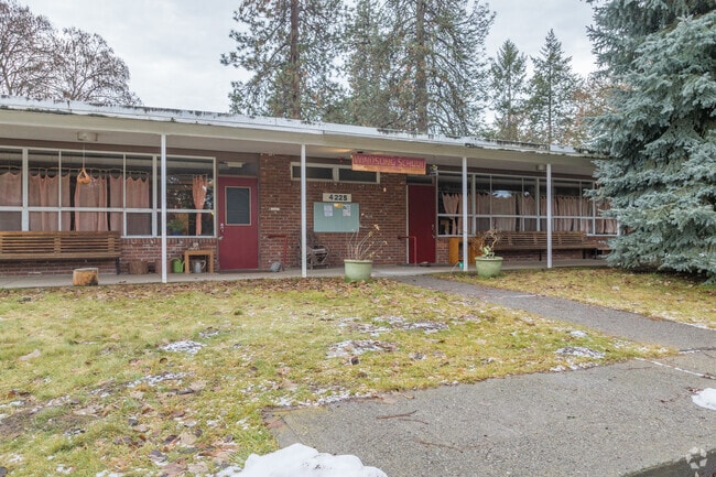 Windsong school sits off of a rural arterial road.