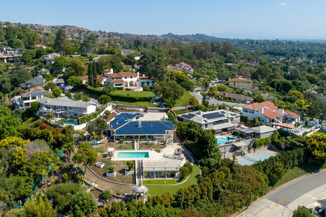 Various home styles dot the hills of Mar Vista Heights in Whittier, California.