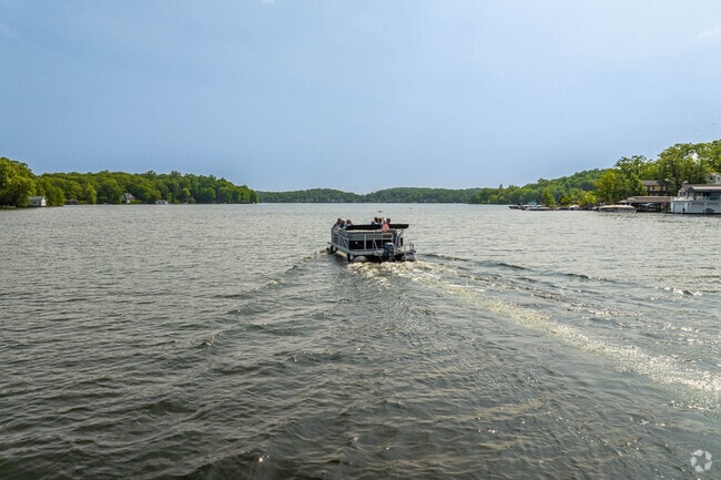 Pontoon boats are a favorite way for Hopatcong residents to enjoy Lake Hopatcong.