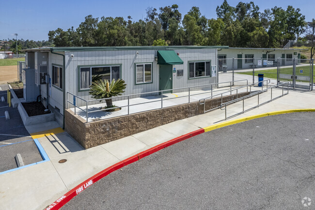 The school building of the Ivy High School in Fallbrook.