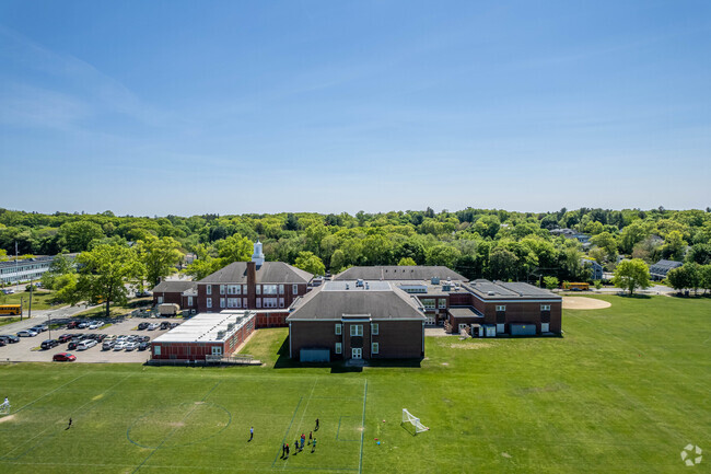 There is a lot of green space for children at Oak Hill Middle School to utilize.