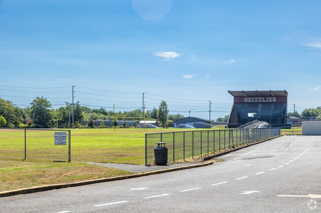 Hoquiam High School is home of the grizzlies and has a large football field.