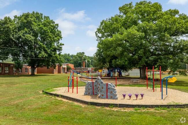 Students of Costner Elementary School enjoy ample outdoor time with the great facilities.