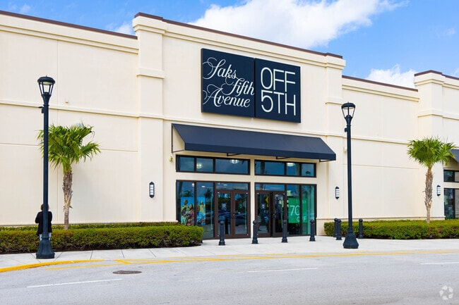 The Saks Off 5th store, a popular shopping destination in Palm Beach Lakes.