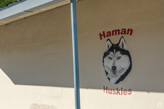 C.W. Haman Elementary is home of the Haman Huskies.