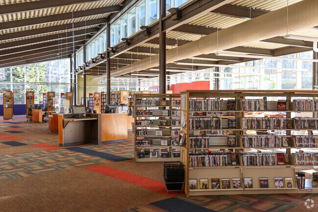 Stop by and read a book at the Mountain Island Public Library.