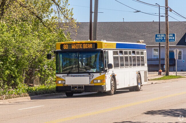 Hazel Park offers regular Metro Transit service on White Bear Avenue.
