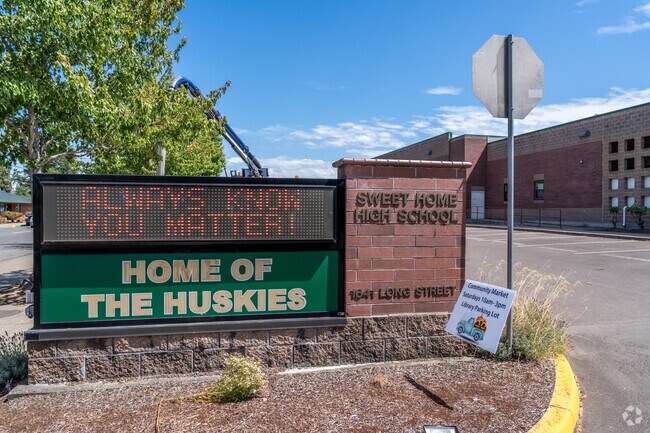 Sweet Home High School is home of the Huskies in Sweet Home, Oregon.
