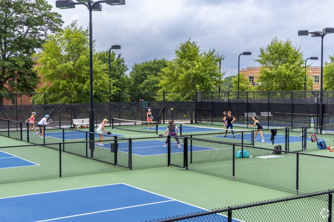 Tattnall Square Park has an expansive tennis and pickleball facility near the InTown neighborhood in Macon, GA.
