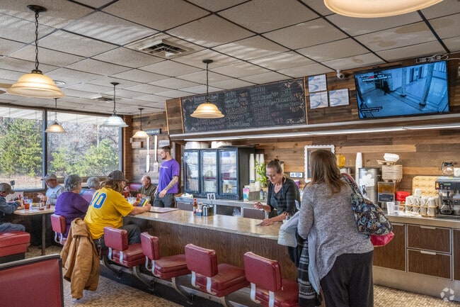 You can stop by Zoe's restaurant in Ogburn Station for a great meal any time of the day.