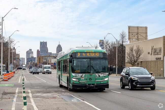 DDOT buses & new protected bike lanes along Jefferson Ave makes getting around easy.