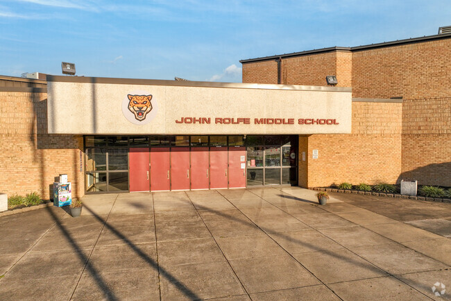 Rolfe Middle School entrance.