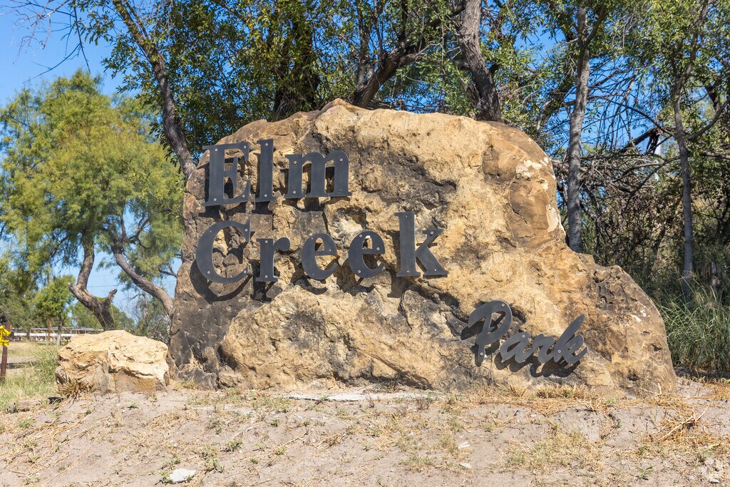 Elm Creek Park is a country park with a river running through it near Eagle Pass.